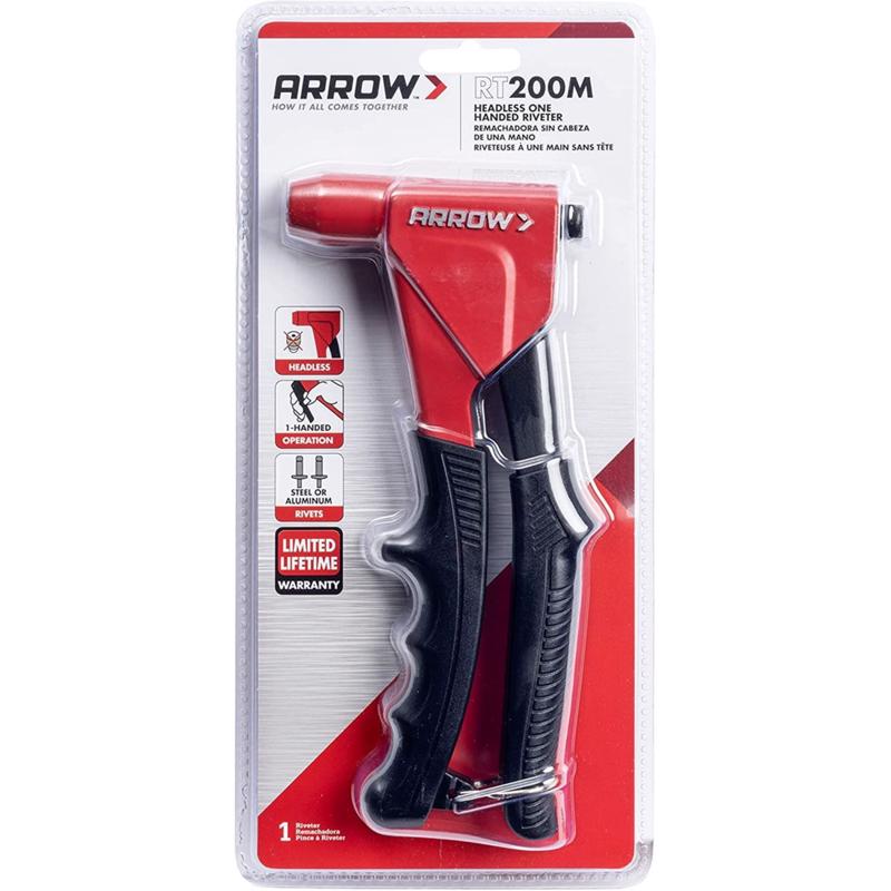 ARROW - Arrow Metal Headless Rivet Tool Black/Red 1 pc [RT200M]