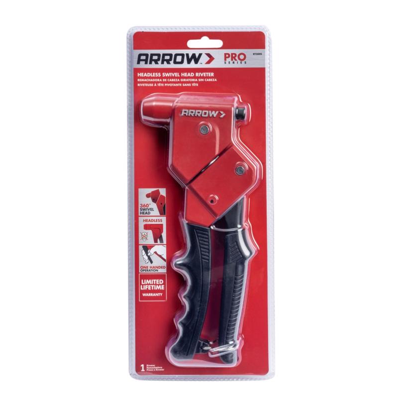 ARROW - Arrow Metal Headless Rivet Tool Black/Red 1 pc [RT300S]