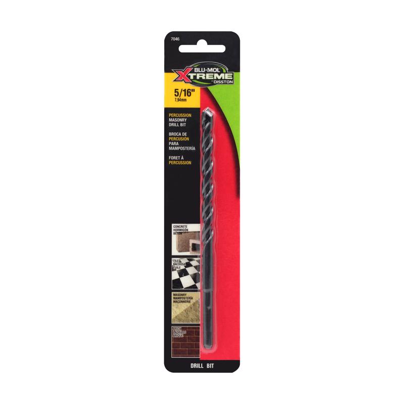 DISSTON - Disston Blu-Mol Xtreme 5/16 in. X 6 in. L Carbide Tipped Masonry Drill Bit Straight Shank 1 pk
