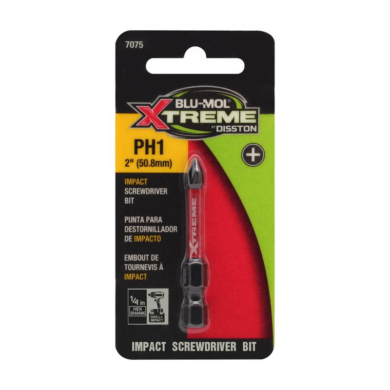 BLU-MOL XTREME - Blu-Mol Xtreme Phillips 1 X 2 in. L Screwdriver Bit S2 Tool Steel 1 pc
