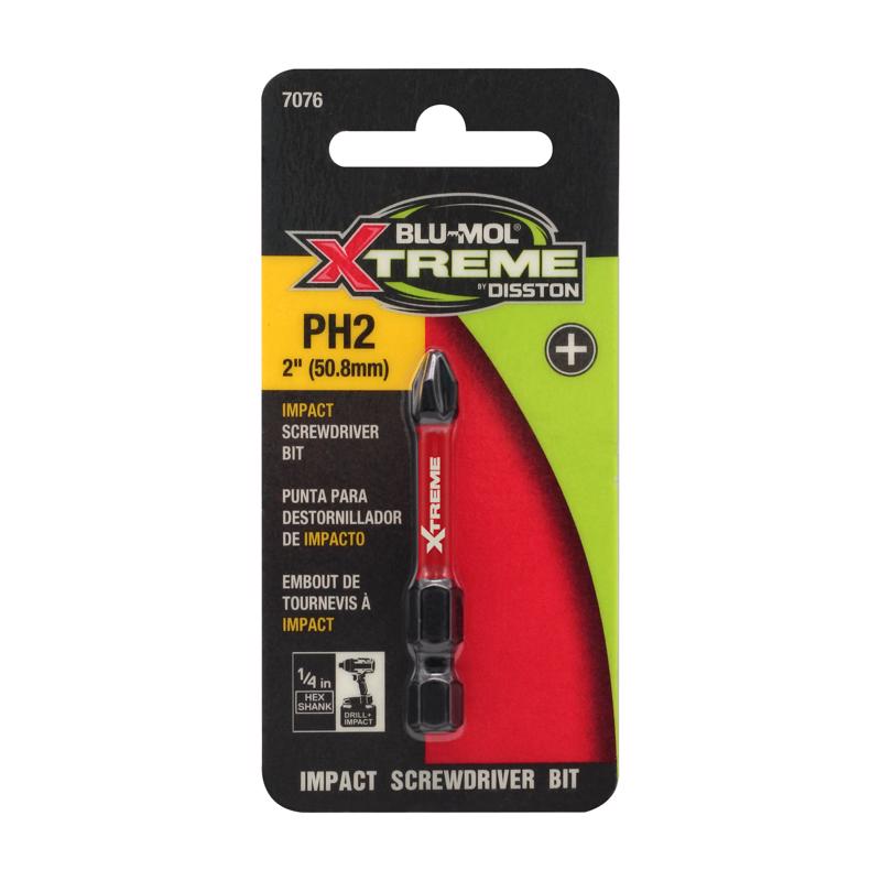 BLU-MOL XTREME - Blu-Mol Xtreme Phillips 2 X 2 in. L Screwdriver Bit S2 Tool Steel 2 pc