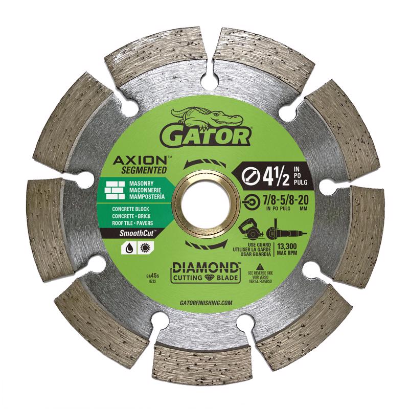 GATOR - Gator SmoothCut 4-1/2 in. D X 5/8 and 7/8 in. Diamond Segmented Rim Saw Blade 1 pk