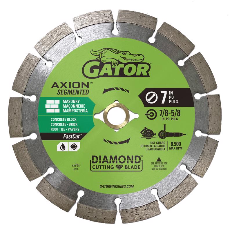 GATOR - Gator FastCut 7 in. D X 5/8 and 7/8 in. Diamond Segmented Rim Saw Blade 1 pk