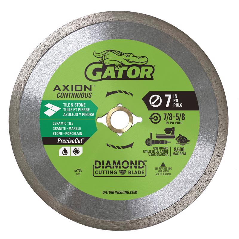 GATOR - Gator PreciseCut 7 in. D X 7/8-5/8 in. Diamond Continuous Rim Saw Blade 1 pk