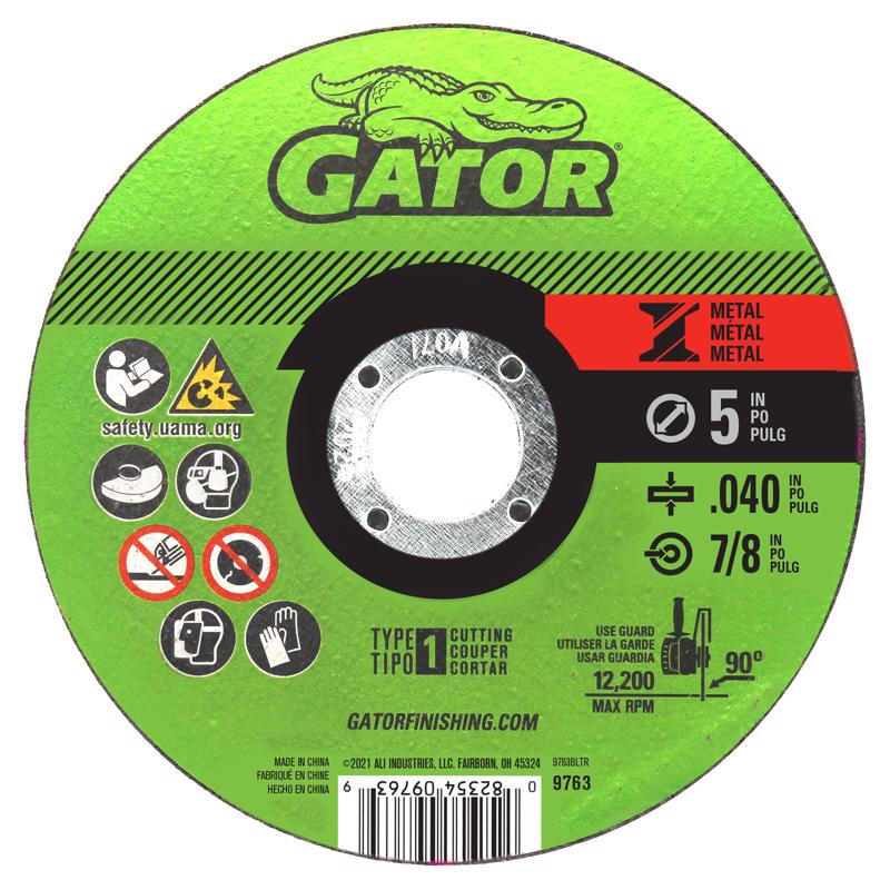 GATOR - Gator 5 in. D X 7/8 in. Aluminum Oxide Metal Cut-Off Blade 1 pk