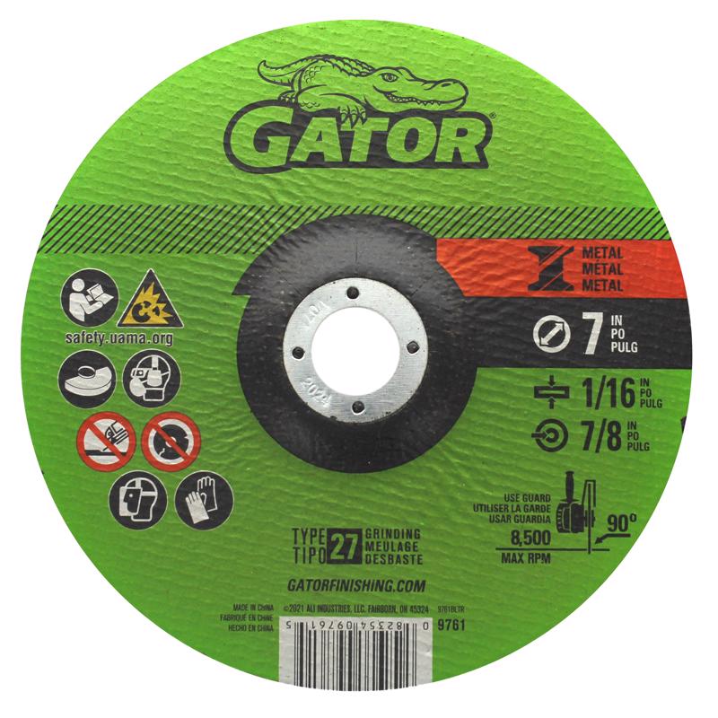 GATOR - Gator 7 in. D X 7/8 in. Aluminum Oxide Metal Cut-Off Blade 1 pk