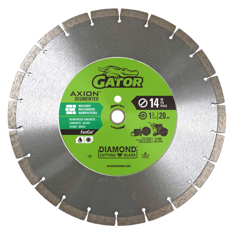 GATOR - Gator FastCut 14 in. D X 1 in. Diamond Segmented Rim Saw Blade 1 pk