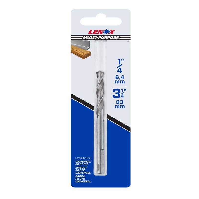 LENOX - Lenox 1/4 in. High Speed Steel Hole Saw Pilot Bit 1 pc [LXAH99314PB]