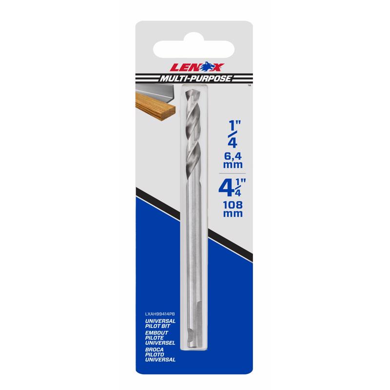 LENOX - Lenox 1/4 in. High Speed Steel Hole Saw Pilot Bit 1 pc [LXAH99414PB]