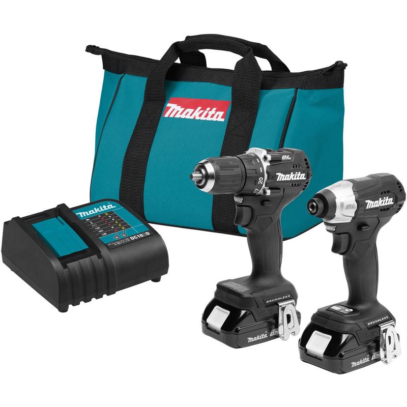 MAKITA - Makita 18V LXT Sub-Compact Cordless Brushless 2 Tool Combo Kit