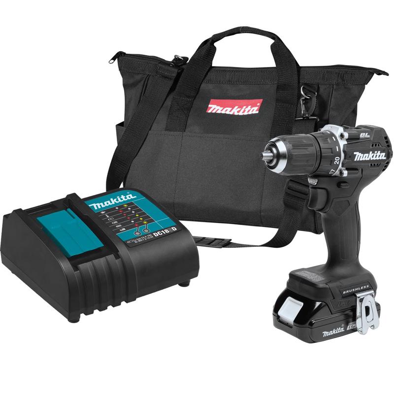MAKITA - Makita 18V LXT Sub-Compact 1/2 in. Brushless Cordless Drill/Driver Kit (Battery & Charger)
