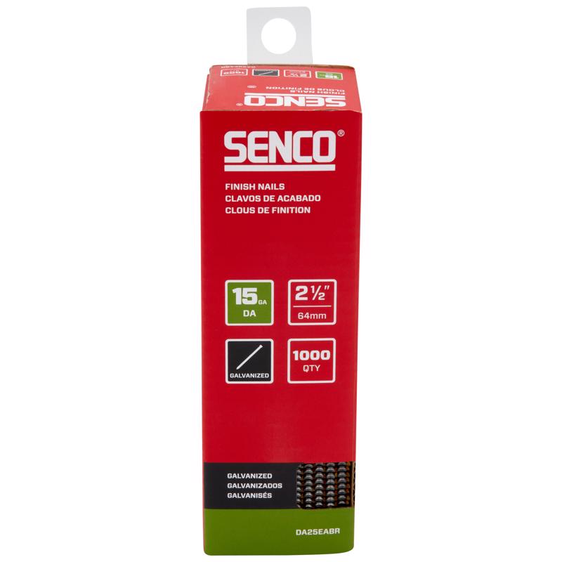 SENCO - Senco 2-1/2 in. Finishing Galvanized Steel Nail Brad Head