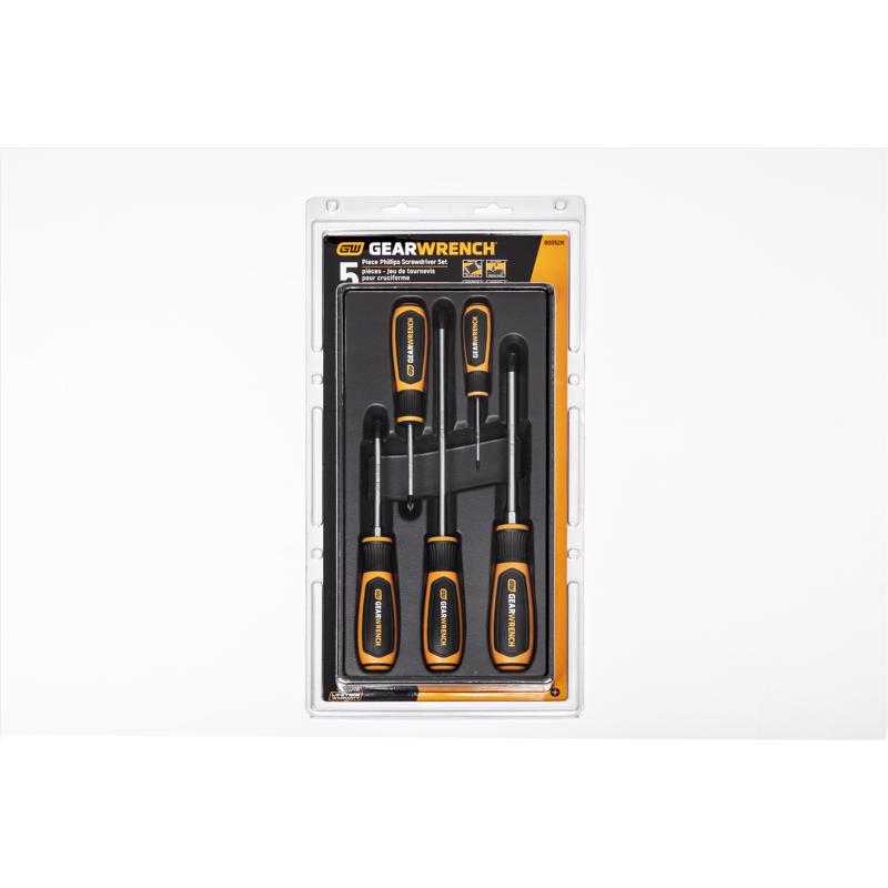 GEARWRENCH - Gearwrench Phillips Screwdriver Set 5 pc
