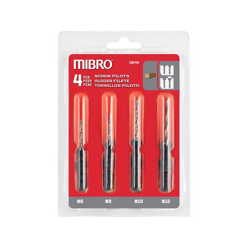 RICHELIEU - Richelieu Mibro Steel Screw Pilot Drill Bit Set 4 pc