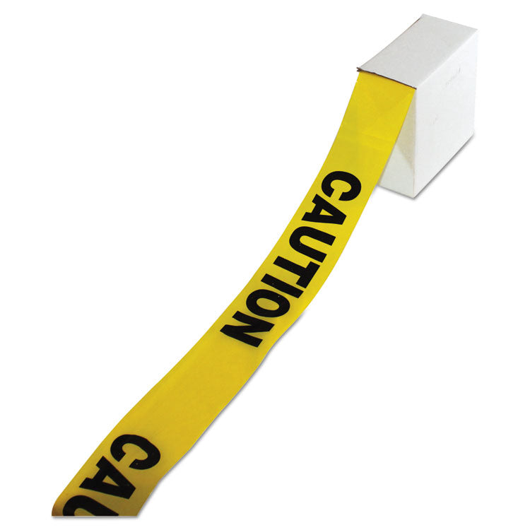 Impact - Site Safety Barrier Tape, "Caution" Text, 3" x 1,000 ft, Yellow/Black