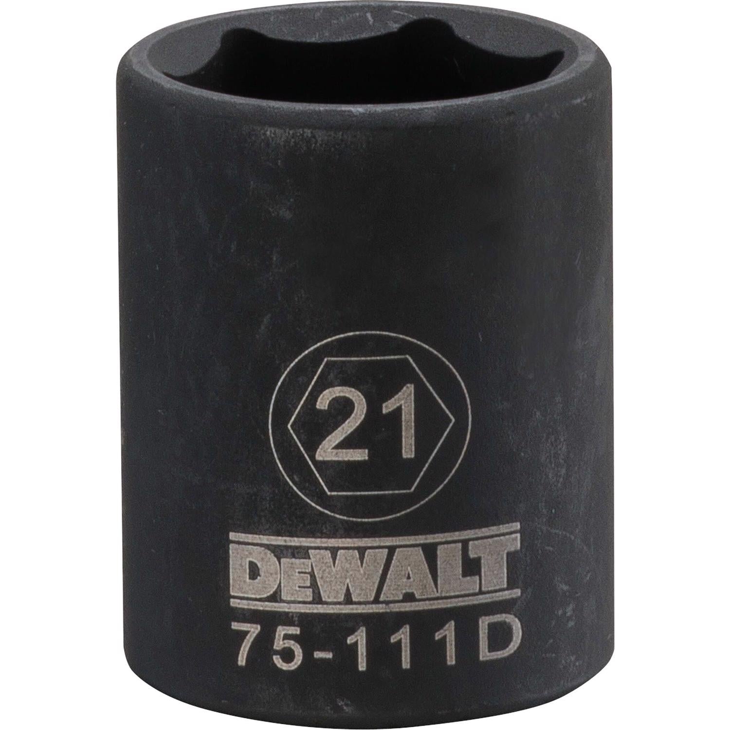 DeWalt Directtorque 21 mm X 1/2 in. drive Metric 6 Point Impact Socket 1 pc