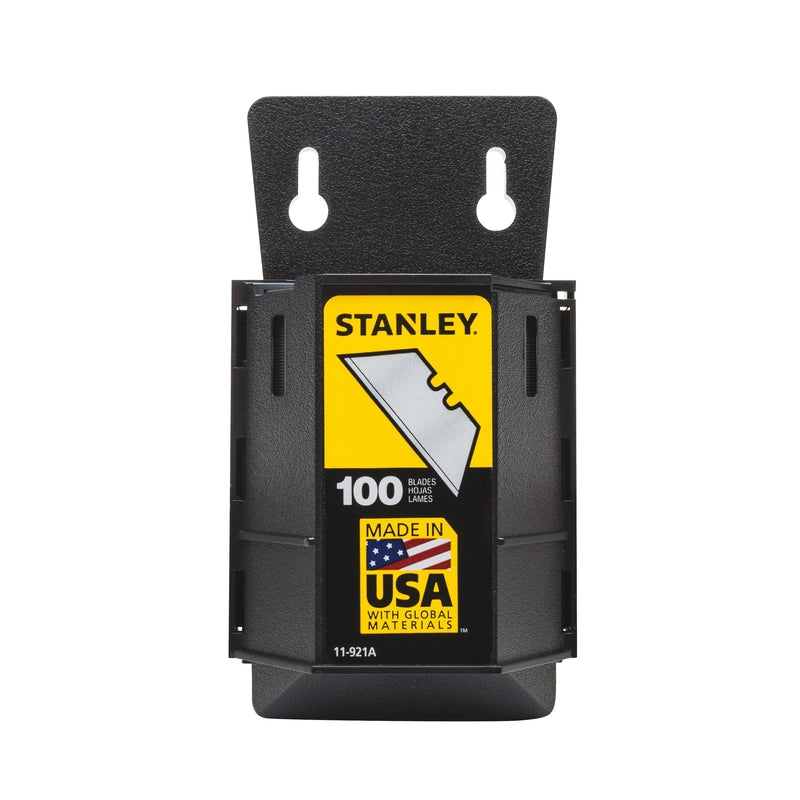 STANLEY - Stanley Steel Heavy Duty Blade Dispenser with Blades 2.4 in. L 100 pc