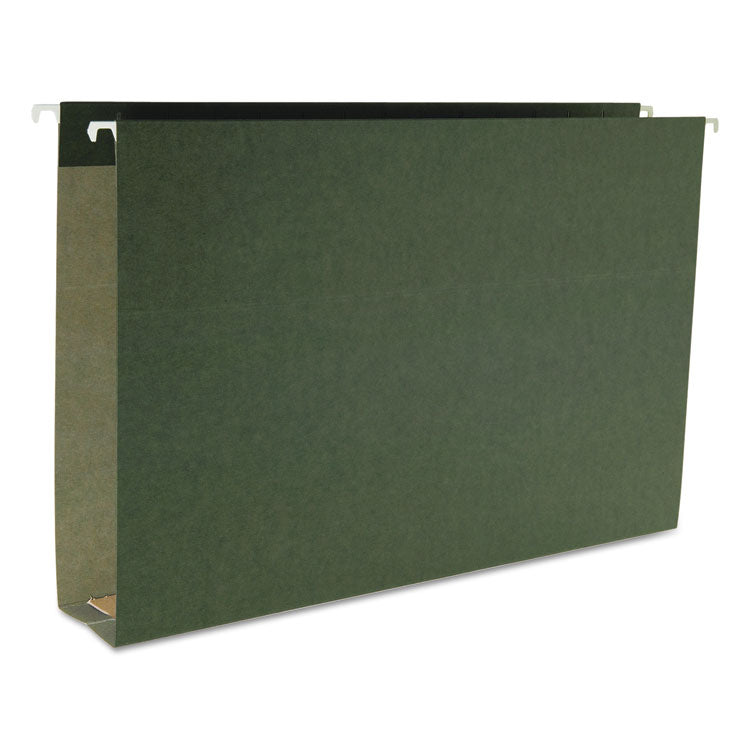 Smead - Box Bottom Hanging File Folders, 2" Capacity, Legal Size, Standard Green, 25/Box