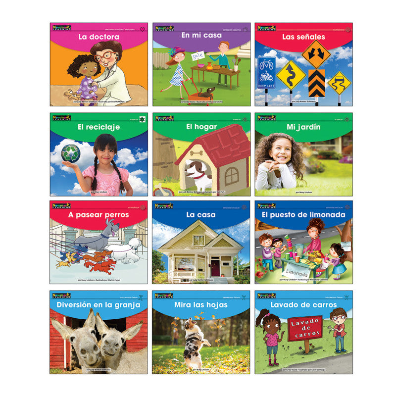 NEWMARK LEARNING - Early Rising Readers My Neighborhood Theme Set, Spanish