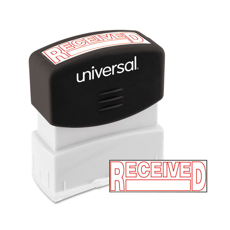 Universal - Message Stamp, RECEIVED, Pre-Inked One-Color, Red