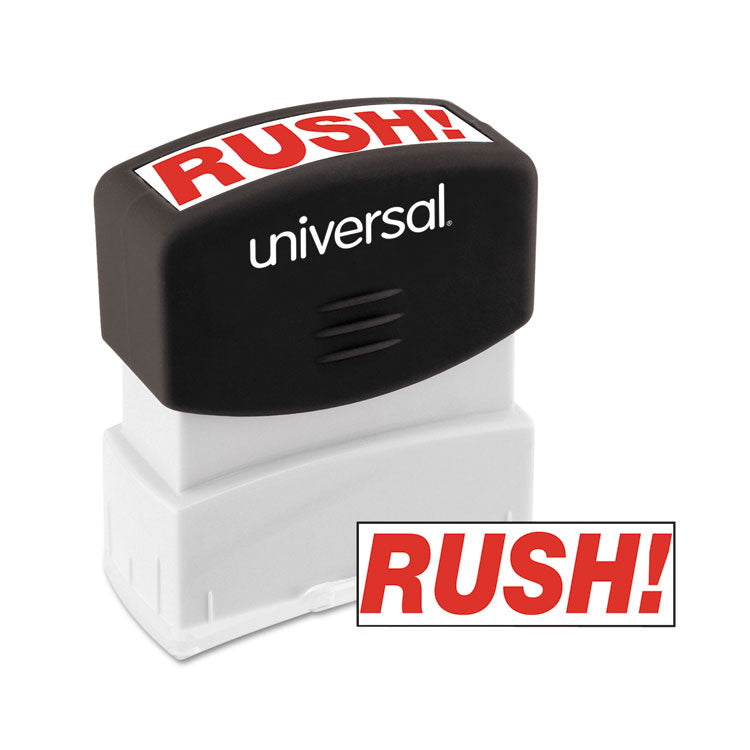 Universal - Message Stamp, RUSH, Pre-Inked One-Color, Red