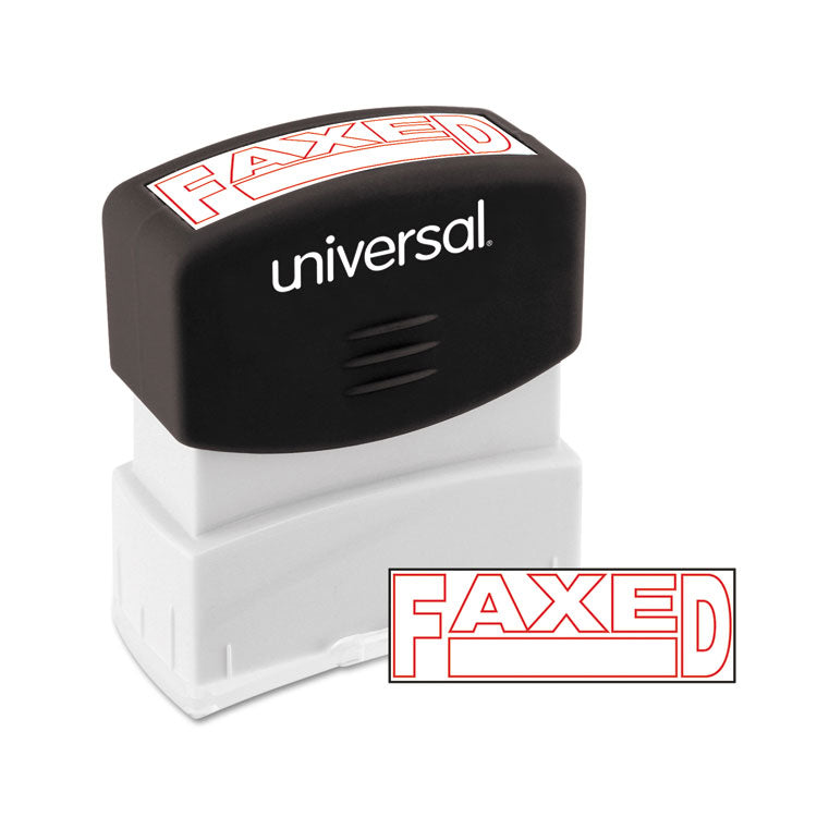 Universal - Message Stamp, FAXED, Pre-Inked One-Color, Red