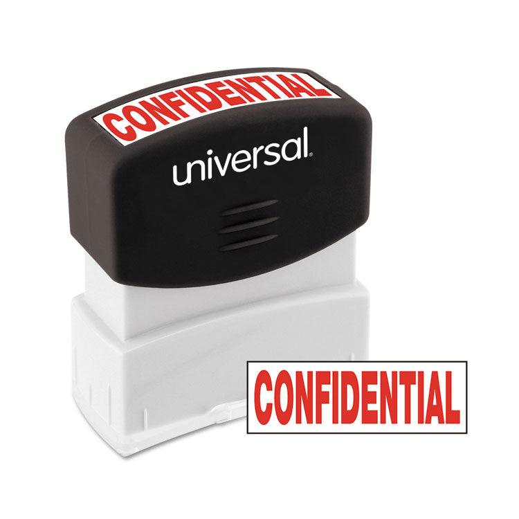 Universal - Message Stamp, CONFIDENTIAL, Pre-Inked One-Color, Red