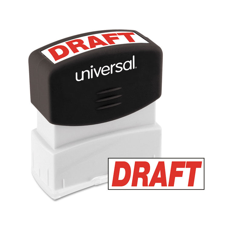 Universal - Message Stamp, DRAFT, Pre-Inked One-Color, Red