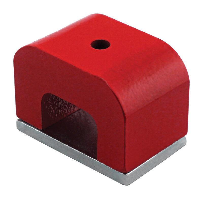 MAGNET SOURCE - Magnet Source 1.8 in. L X 1.2 in. W Red Horseshoe Magnet 30 lb. pull 1 pc