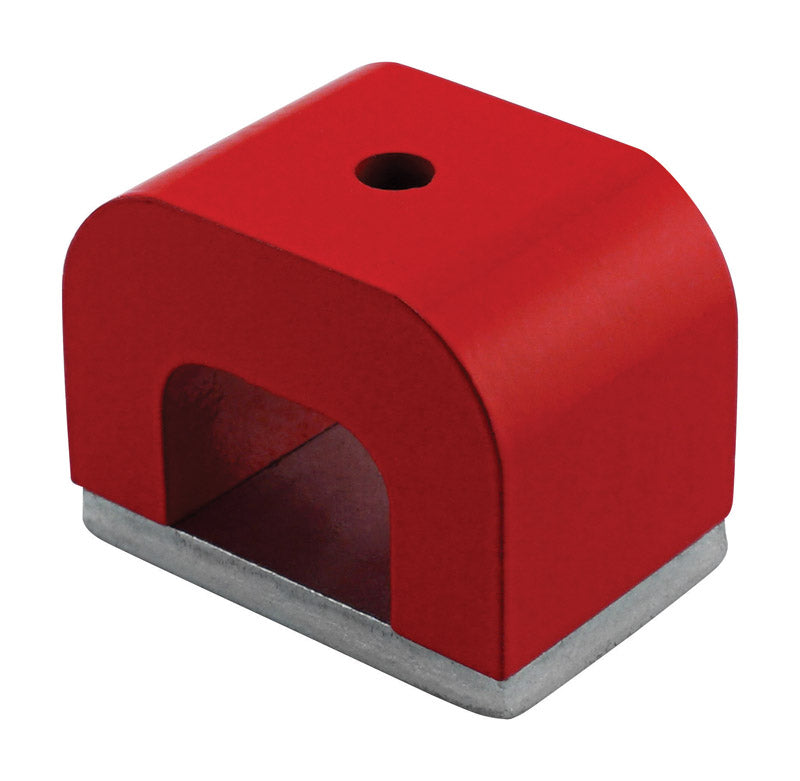 MAGNET SOURCE - Magnet Source 1.6 in. L X 1 in. W Red Horseshoe Magnet 20 lb. pull 1 pc