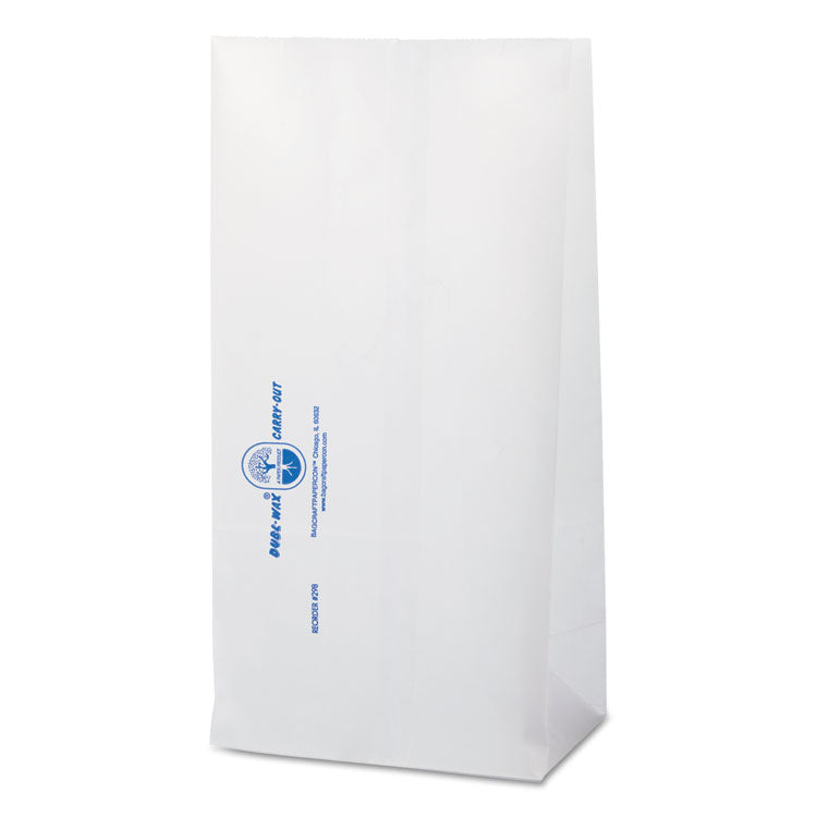 Bagcraft - Dubl Wax SOS Bakery Bags, 6.13" x 12.38", White, 1,000/Carton