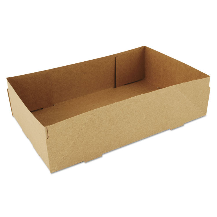 SCT - 4-Corner Pop-Up Food and Drink Tray, 8.63 x 5.5 x 2.25, Brown, Paper, 500/Carton