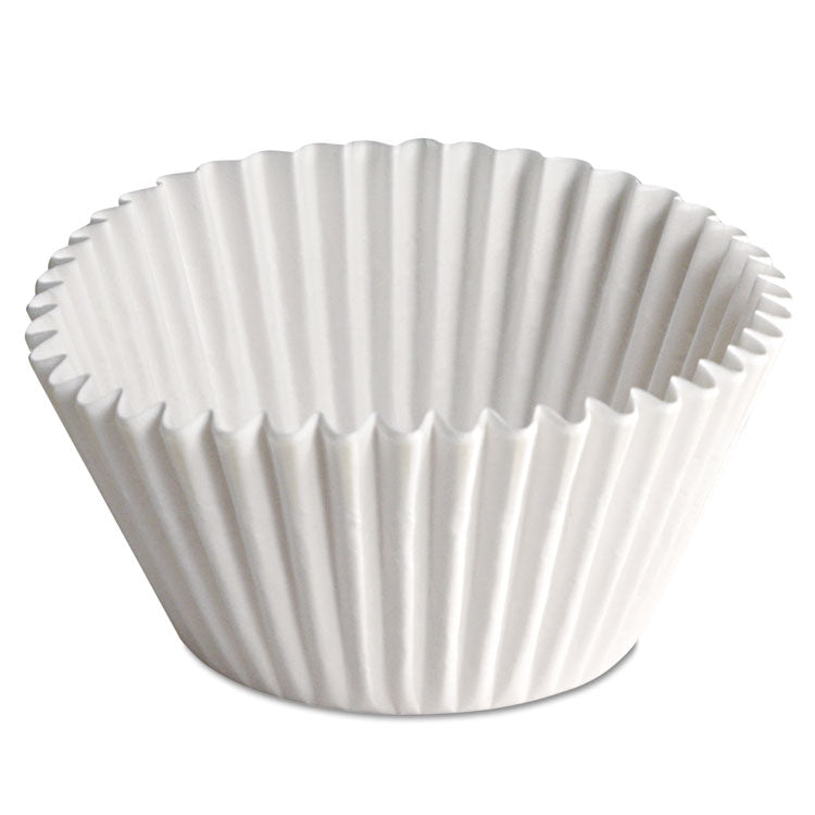 Hoffmaster - Fluted Bake Cups, 2.25 Diameter x 1.88 h, White, Paper, 500/Pack, 20 Packs/Carton