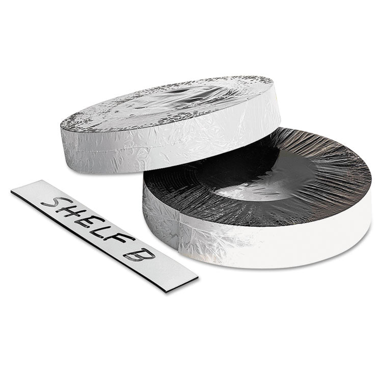 ZEUS - Dry Erase Magnetic Label Tape, 1" x 50 ft, White