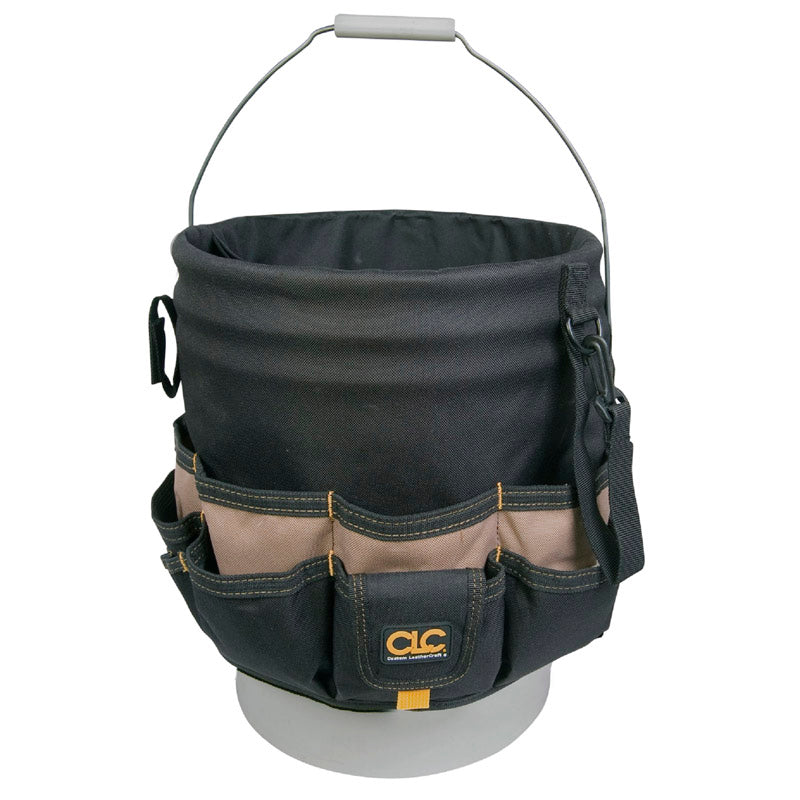 CLC - CLC 3 in. W X 12.75 in. H Polyester Bucket Organizer 48 pocket Black/Tan 1 pc