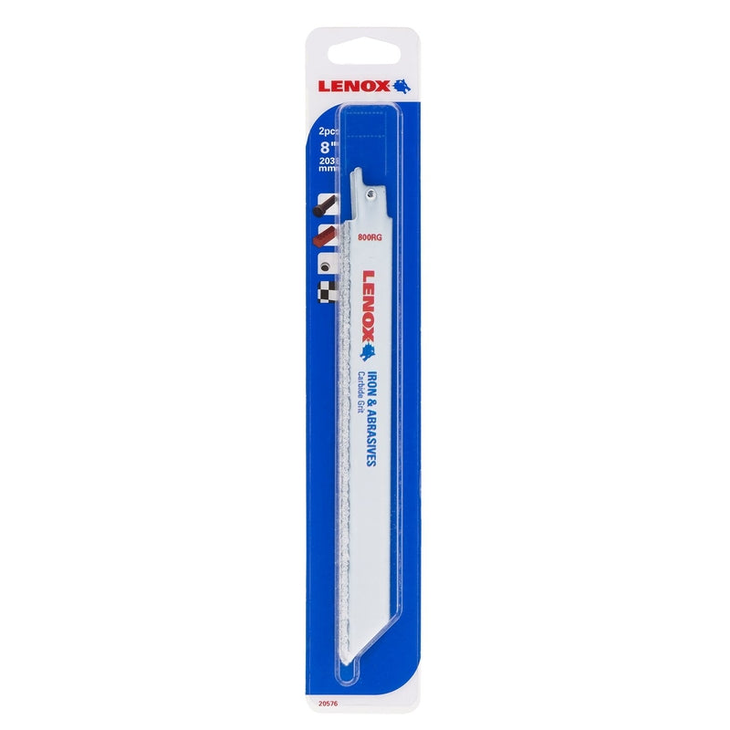 LENOX - Lenox 10 in. Carbide Grit Reciprocating Saw Blade 2 pk