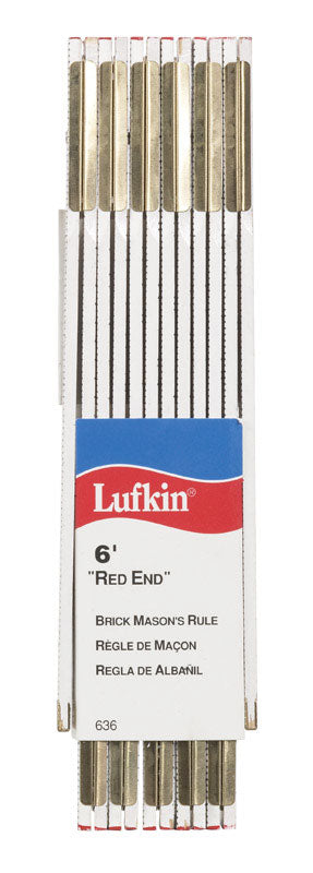 LUFKIN - Lufkin 6 in. L X 5/8 in. W Wood Folding Masonry Rule SAE