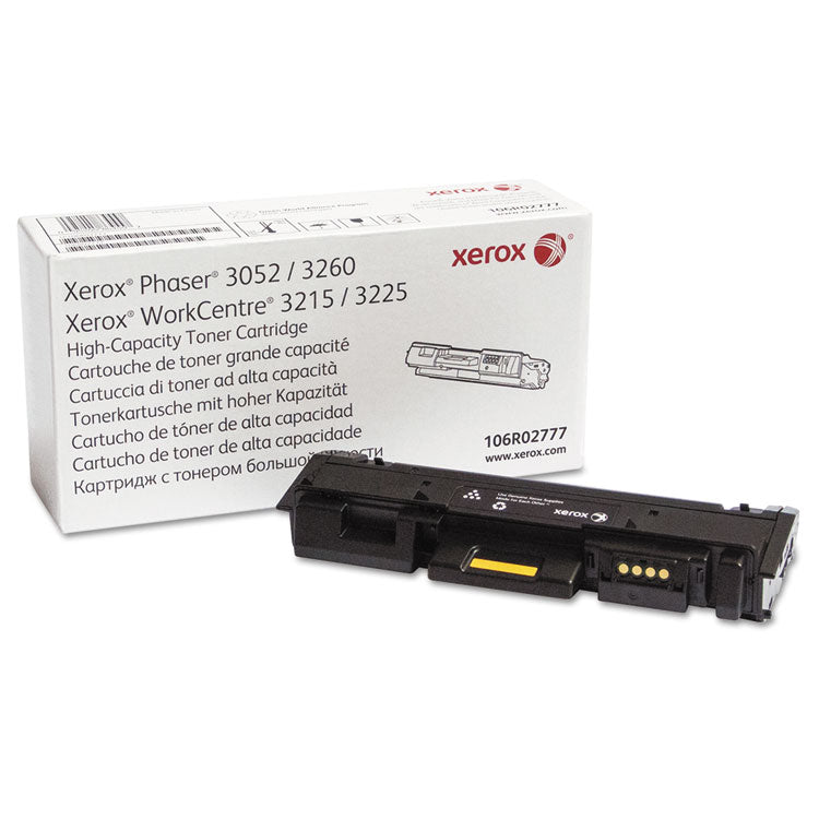 Xerox - 106R02777 High-Yield Toner, 3,000 Page-Yield, Black