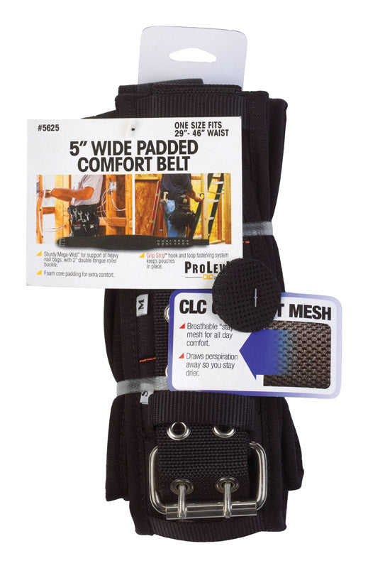 CLC - CLC Nylon Work Belt 4.25 in. L X 12.5 in. H Black 29 in. 46 in.