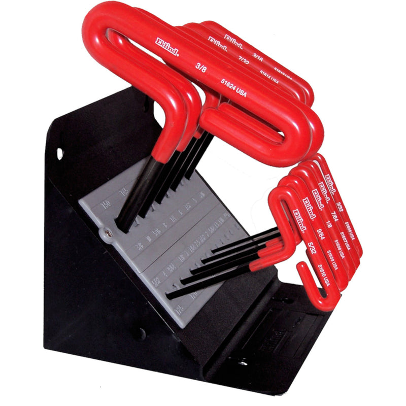 EKLIND - Eklind 3/32 to 3/8 in. SAE T-Handle Hex Key Set 10 pc