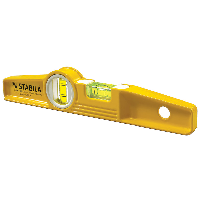 STABILA - Stabila 10 in. Aluminum Magnetic Type 81 SM Torpedo Level 2 vial