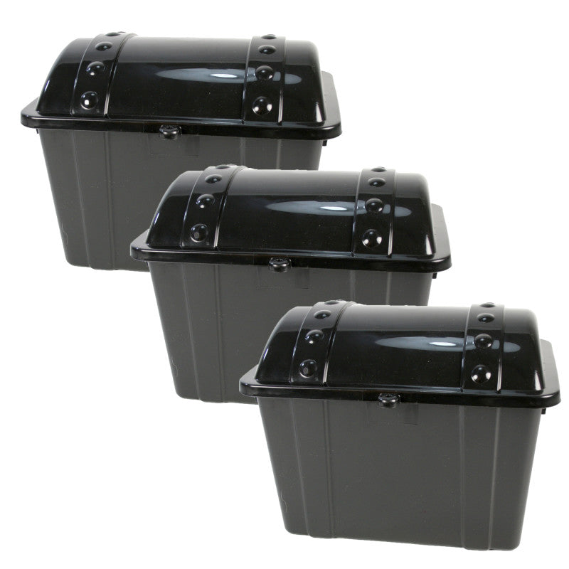 ROMANOFF - Jr. Treasure Chest, Black, Pack of 3