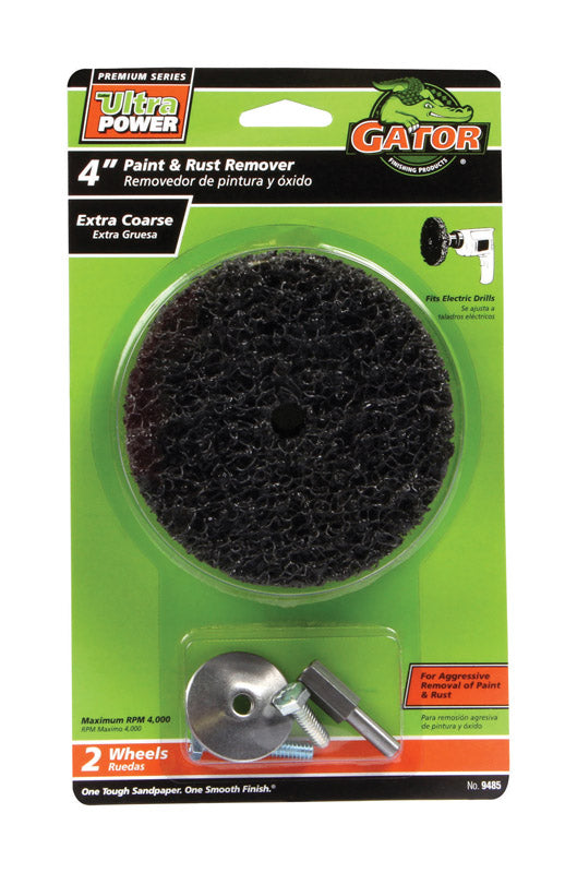 GATOR - Gator 4 in. Aluminum Oxide Bolt-On Paint and Rust Remover Disc 40 Grit Extra Coarse 2 pk
