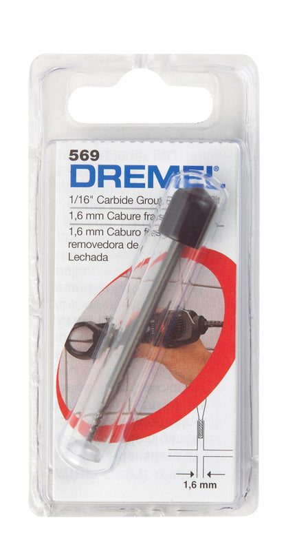 DREMEL - Dremel 1/16 in. X 1-1/2 in. L High Speed Steel Grout Removal Bit 1 pk