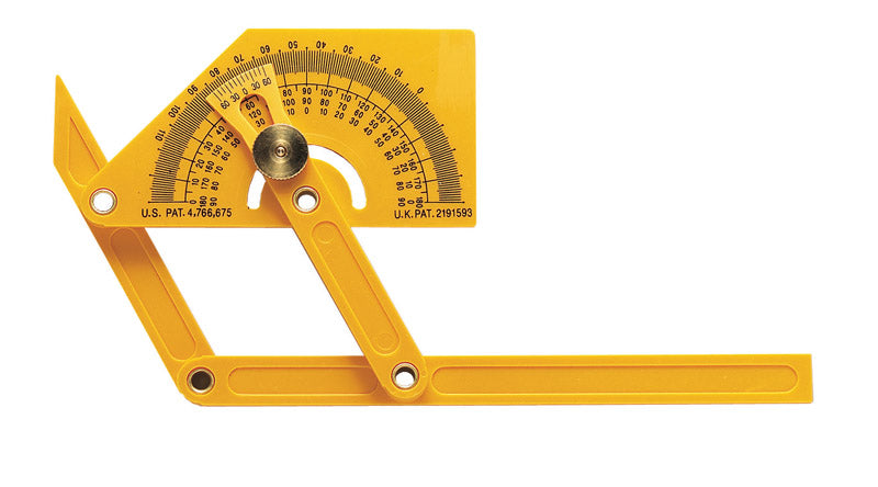 GENERAL - General 8-5/8 in. L X 3-3/4 in. W Protractor 1 pc