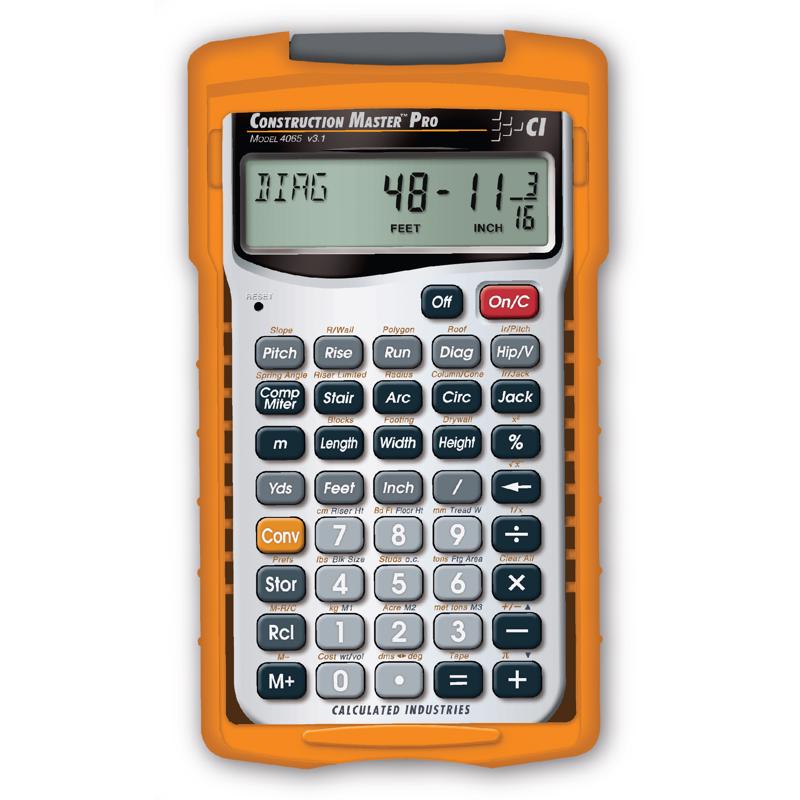 CALCULATED INDUSTRIES - Calculated Industries Master Pro Gray 11 digit Construction Calculator