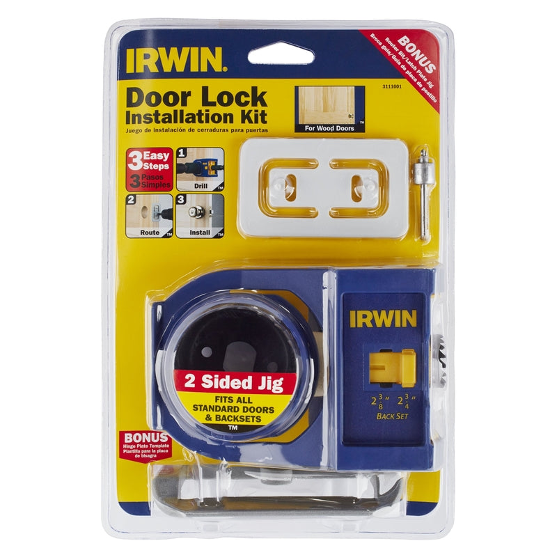 IRWIN - Irwin Door Lock Installation Kit 1 pc