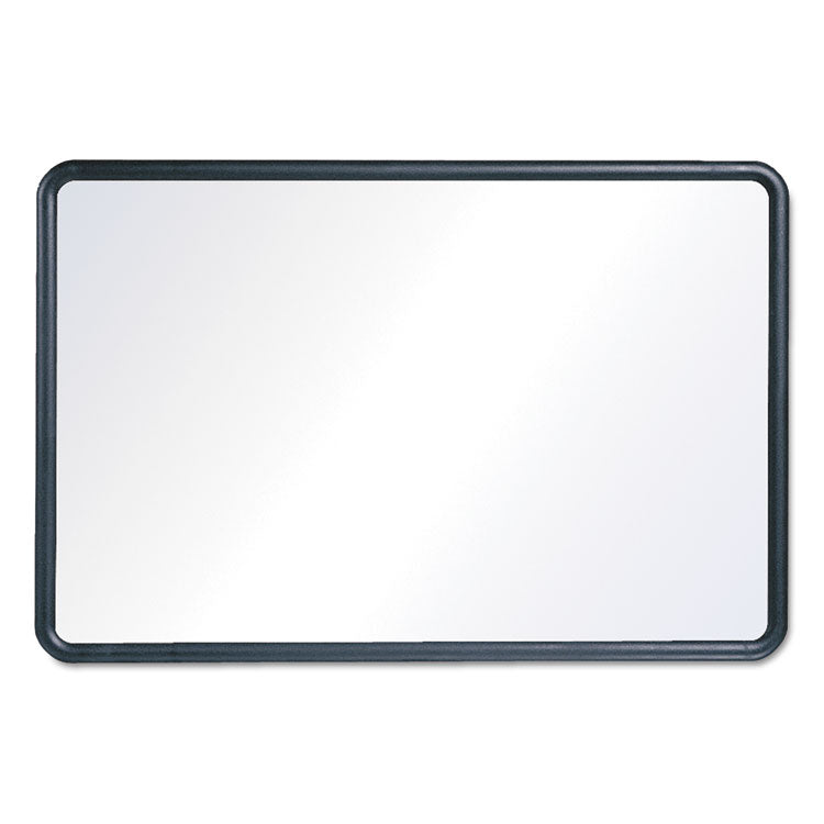 Quartet - Contour Dry Erase Board, 48 x 36, Melamine White Surface, Black Plastic Frame