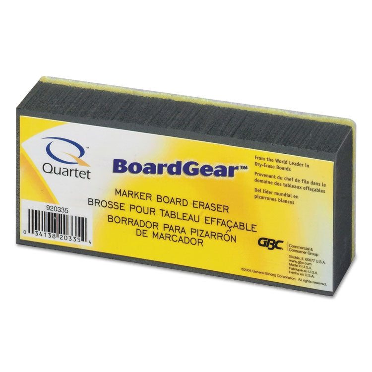 Quartet - BoardGear Marker Board Eraser, 5" x 2.75" x 1.38"