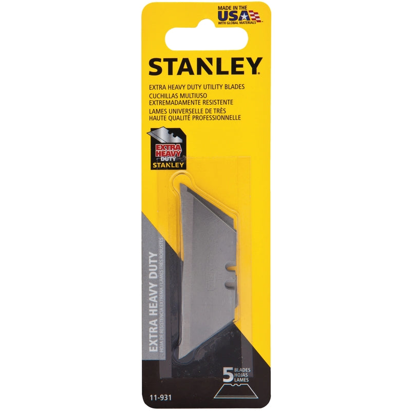 STANLEY - Stanley Steel Extra Heavy Duty Replacement Blade 2-7/16 in. L 5 pc - Case of 10